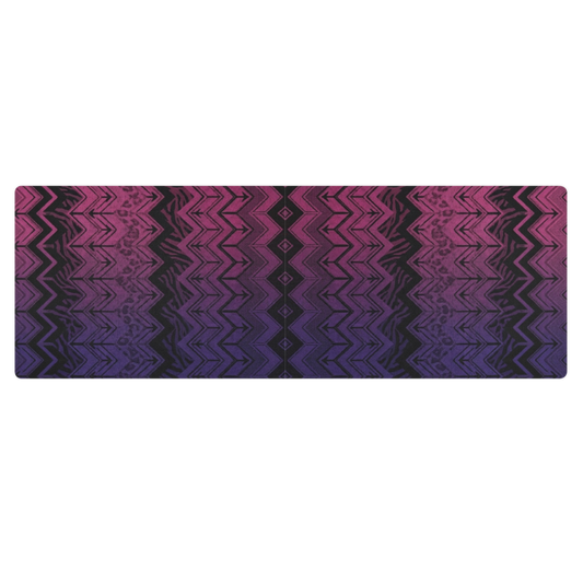 Purple & Pink Chevron Pattern Pilates Yoga Mat