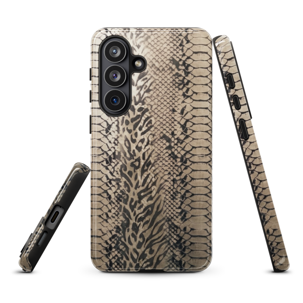 Neutral Snake Skin Tough Case for Samsung