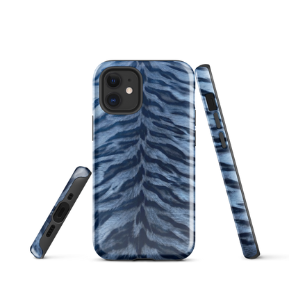 Blue Tiger Print Tough Case for iPhone®