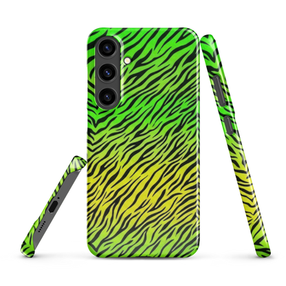 Green & Yellow  Zebra Print Snap Case for Samsung