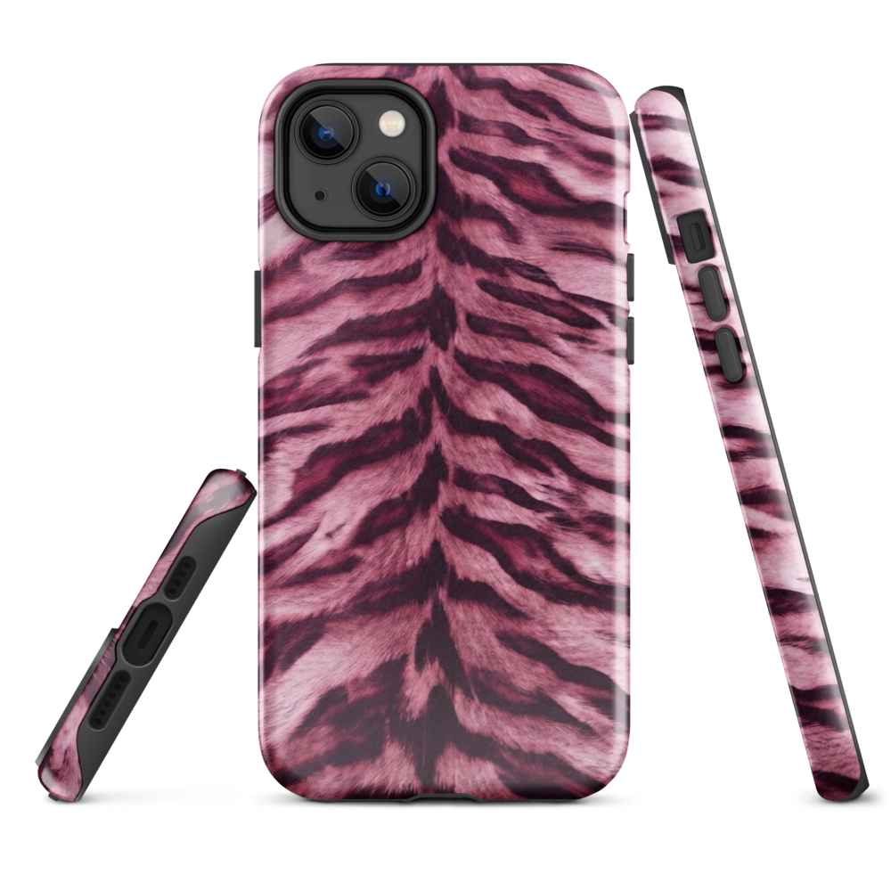 Pink Tiger Print Tough Case for iPhone®