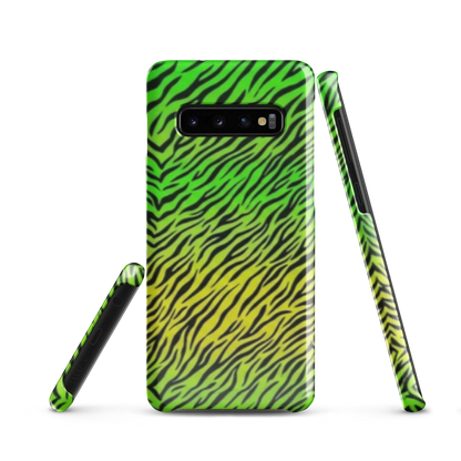 Green & Yellow  Zebra Print Snap Case for Samsung