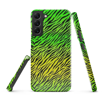 Green & Yellow  Zebra Print Snap Case for Samsung