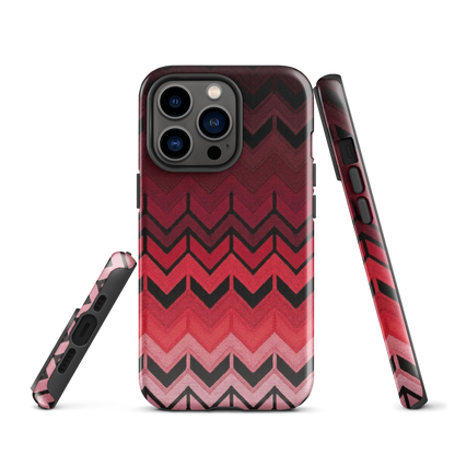 Red Chevron Tough Case for iPhone®