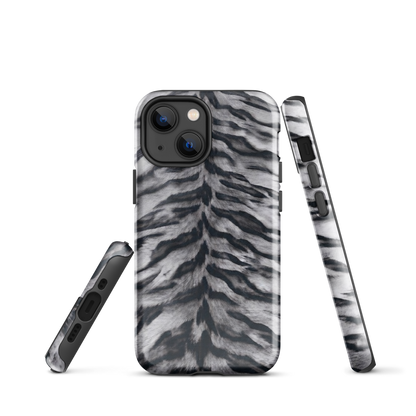 Gray Tiger Print Tough Case for iPhone®
