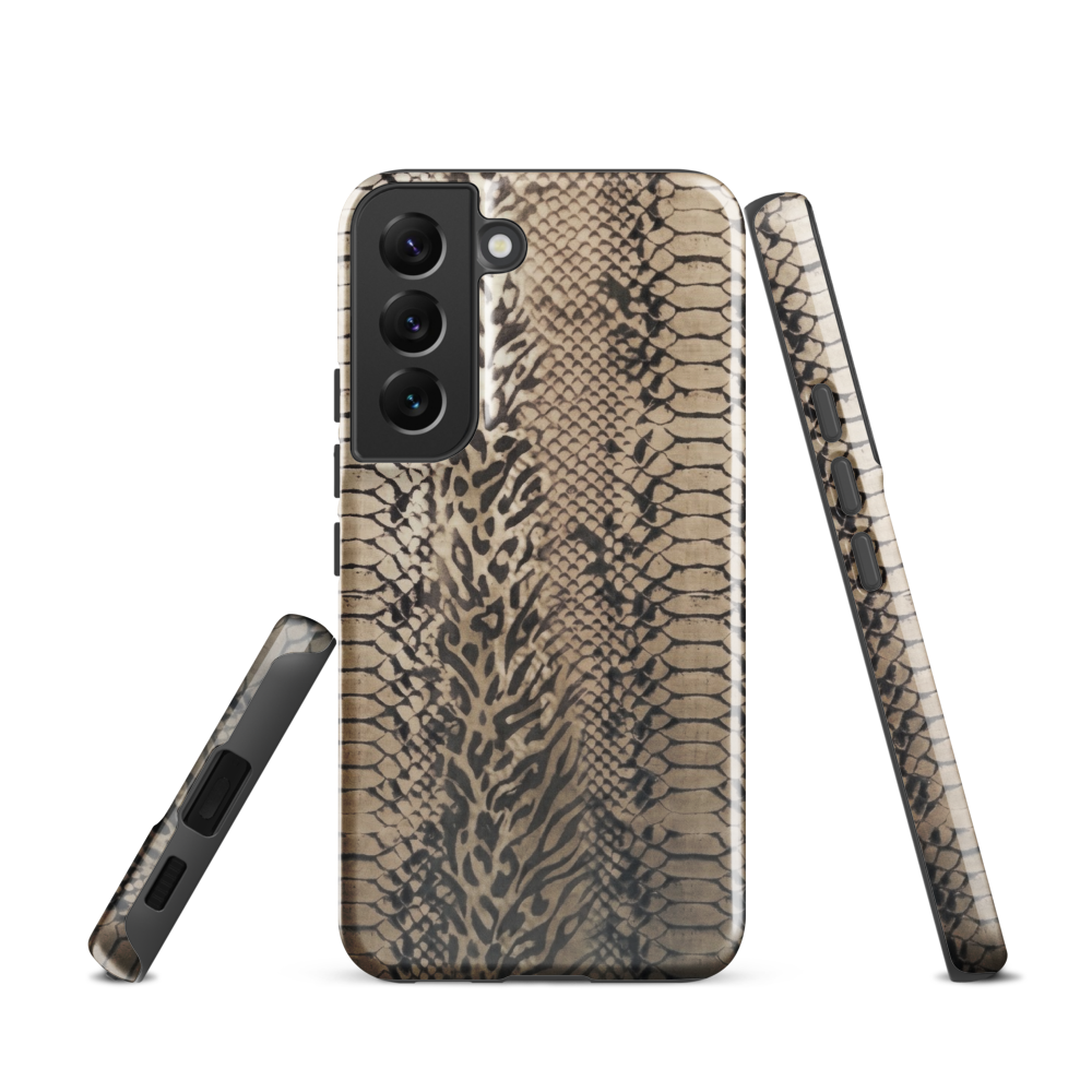 Neutral Snake Skin Tough Case for Samsung