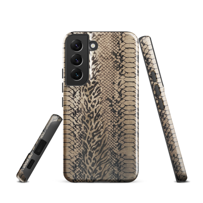 Neutral Snake Skin Tough Case for Samsung