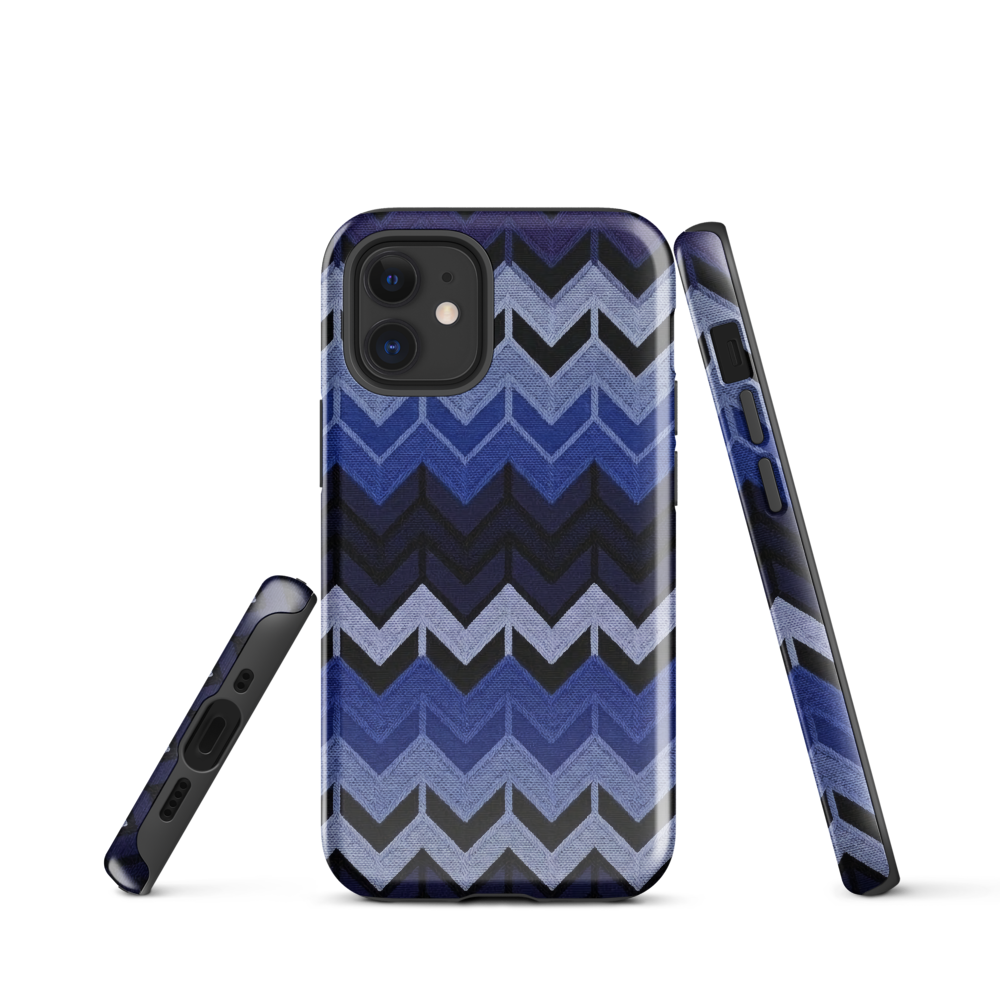 Blue Chevron Tough Case for iPhone®