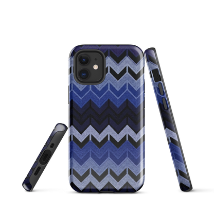 Blue Chevron Tough Case for iPhone®