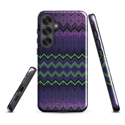 Halloween Chevron Purple & Green Edition Tough Case for Samsung