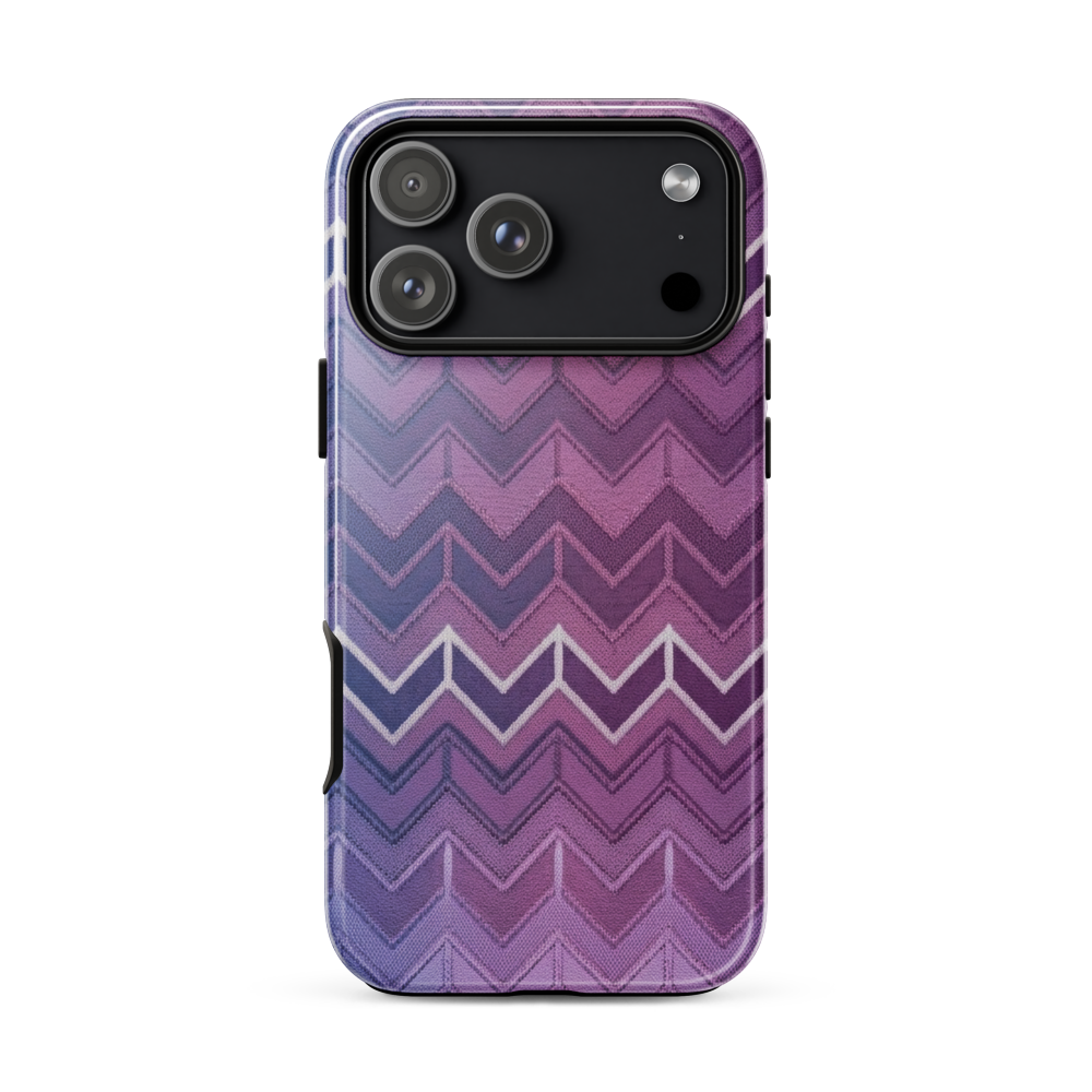 Blue Purple & White Chevron Classic Tough Case for iPhone®