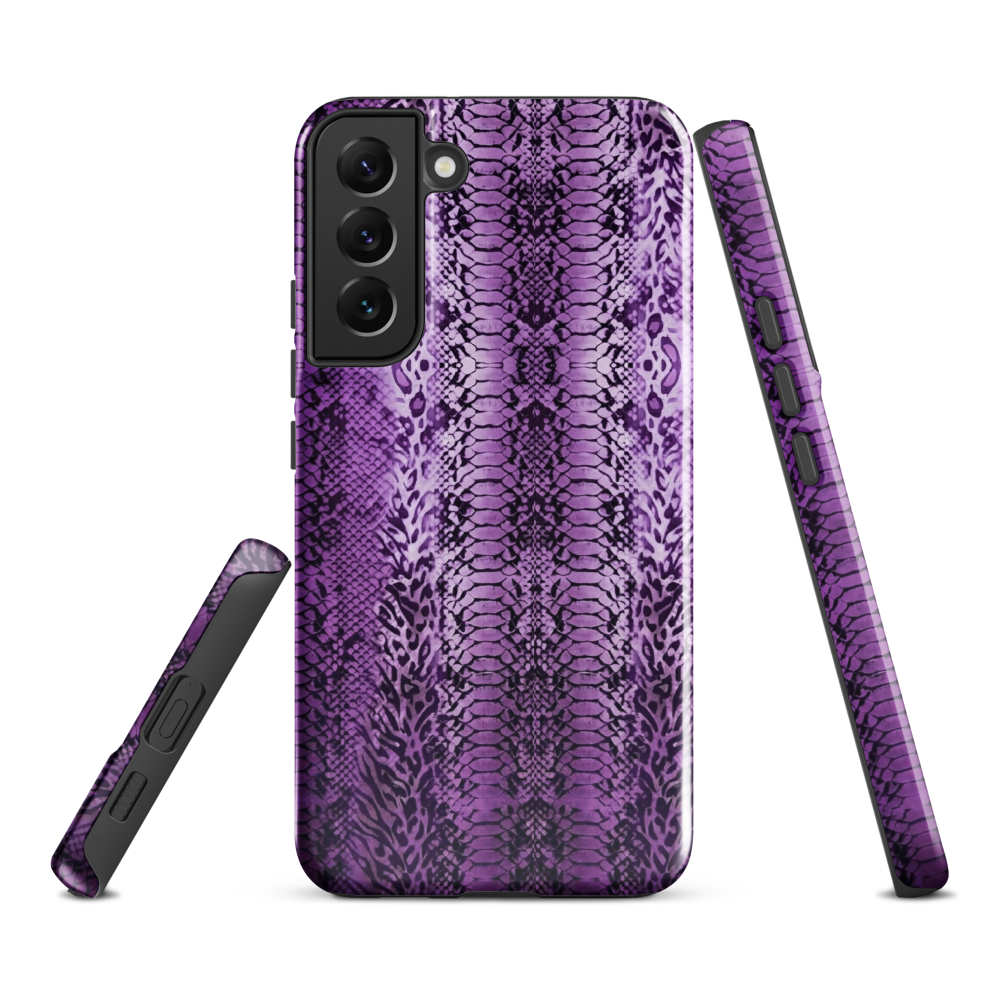 Purple Snake Skin Tough Case for Samsung