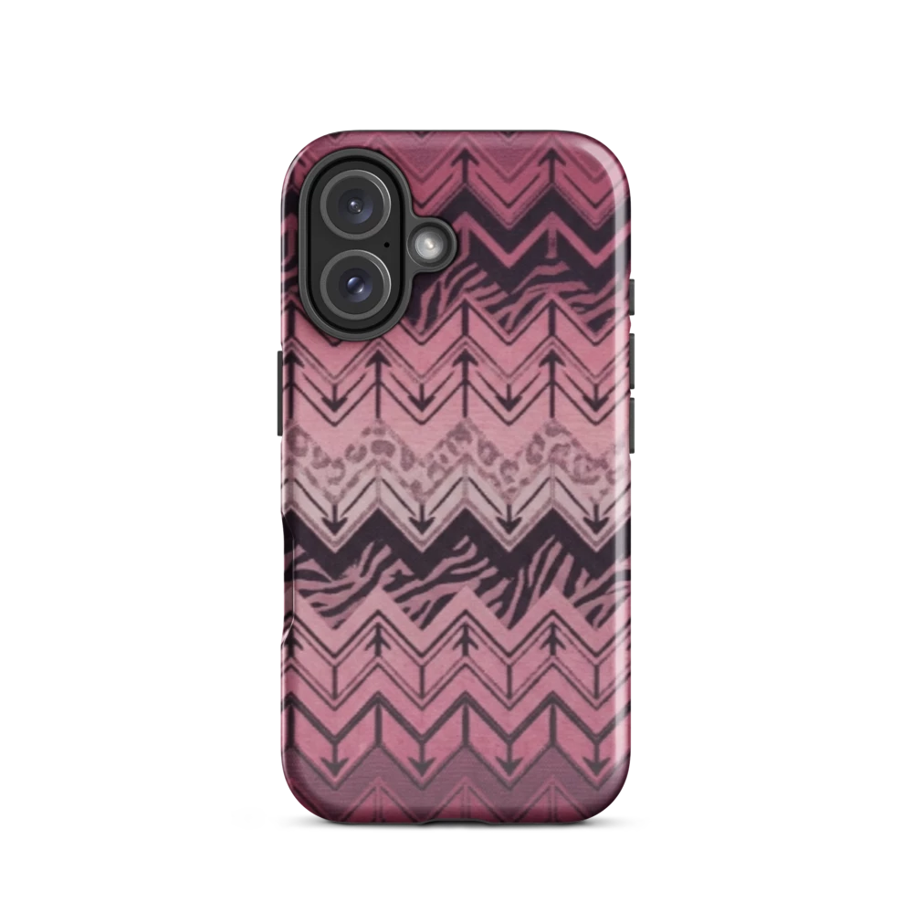 Pink Chevron Zebra & Leopard Print Tough Case for iPhone®