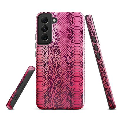 Pink Snake Skin & Leopard Print Tough Case for Samsung