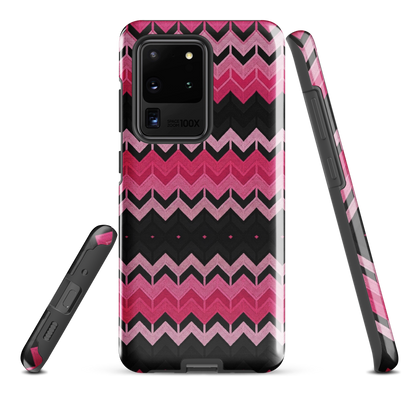Pink Chevron Print Tough Case for Samsung
