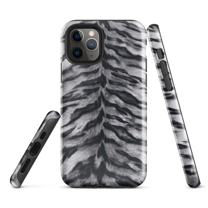 Gray Tiger Print Tough Case for iPhone®