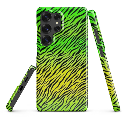 Green & Yellow  Zebra Print Snap Case for Samsung