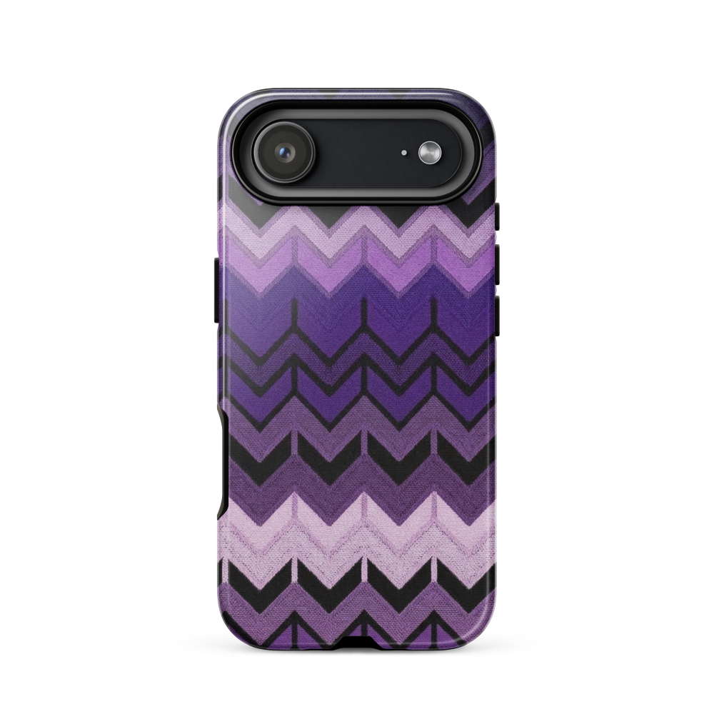 Purple Chevron Tough Case for iPhone®