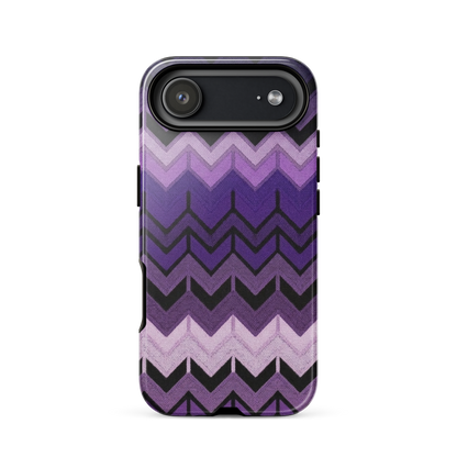 Purple Chevron Tough Case for iPhone®