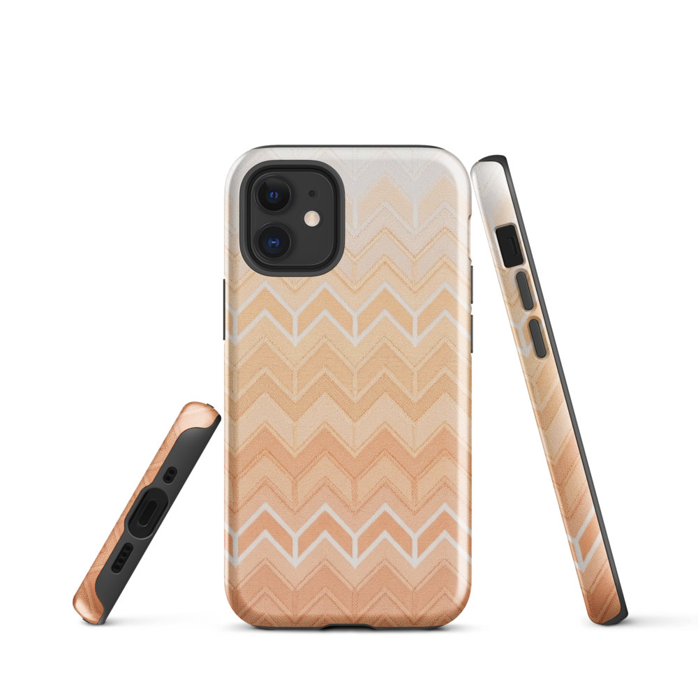 Coastal Orange Chevron Pattern Tough Case for iPhone®