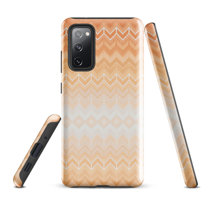 Orange Chevron Tough Case for Samsung