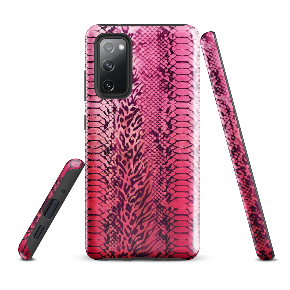 Pink Snake Skin & Leopard Print Tough Case for Samsung