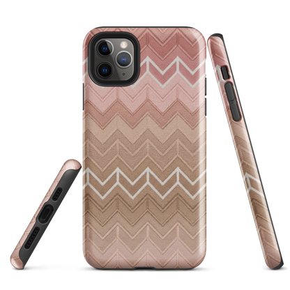 Pink & Muaves Chevron Pattern Tough Case for iPhone®