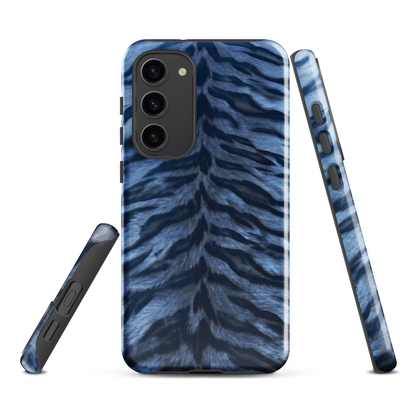 Blue Tiger Print Tough Case for Samsung