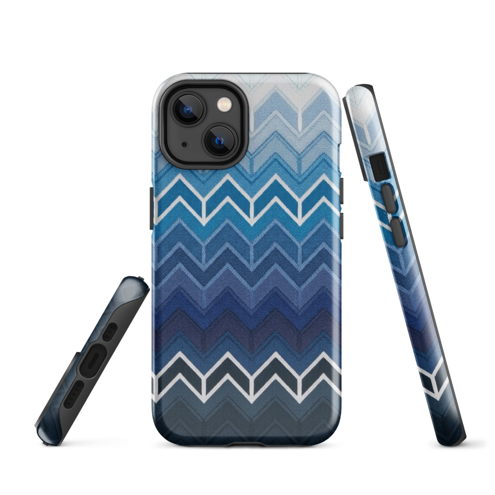 Blue Chevron Classic Tough Case for iPhone®