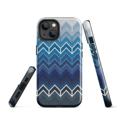 Blue Chevron Classic Tough Case for iPhone®