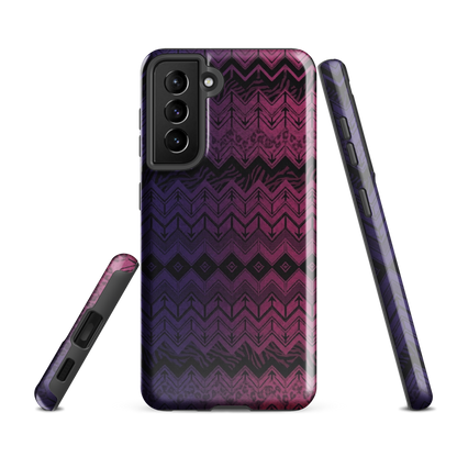 Purple & Pink Chevron Classic Pattern Tough Case for Samsung