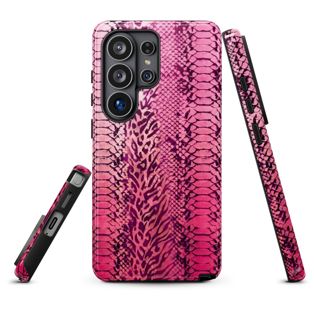 Pink Snake Skin & Leopard Print Tough Case for Samsung