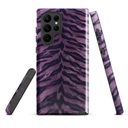 Purple Tiger Print Tough Case for Samsung