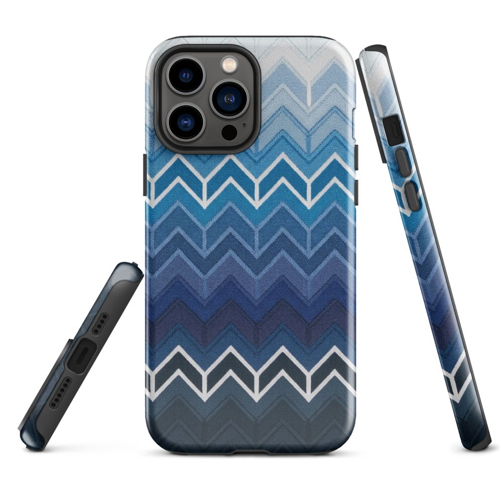 Blue Chevron Classic Tough Case for iPhone®