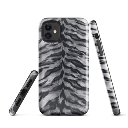 Gray Tiger Print Tough Case for iPhone®