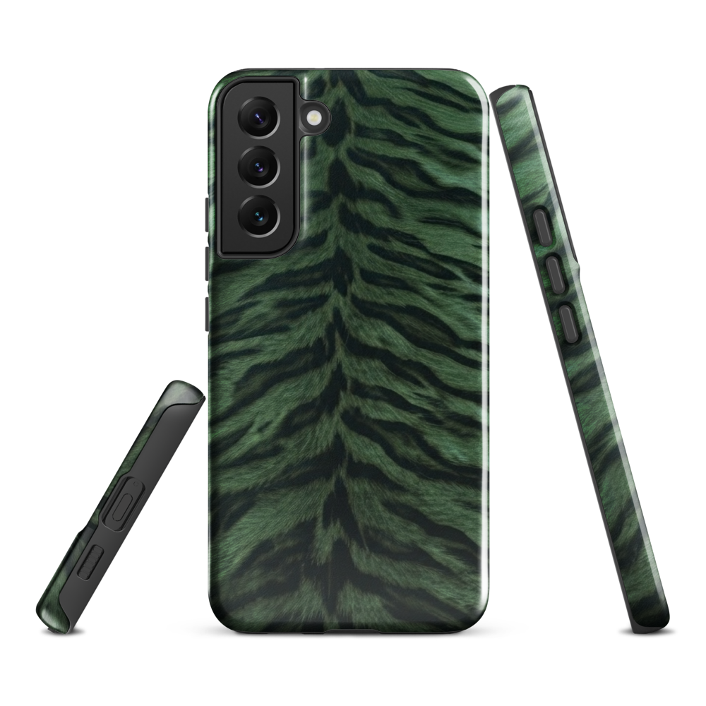 Green Tiger Print Tough Case for Samsung