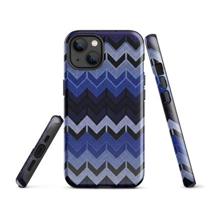 Blue Chevron Tough Case for iPhone®