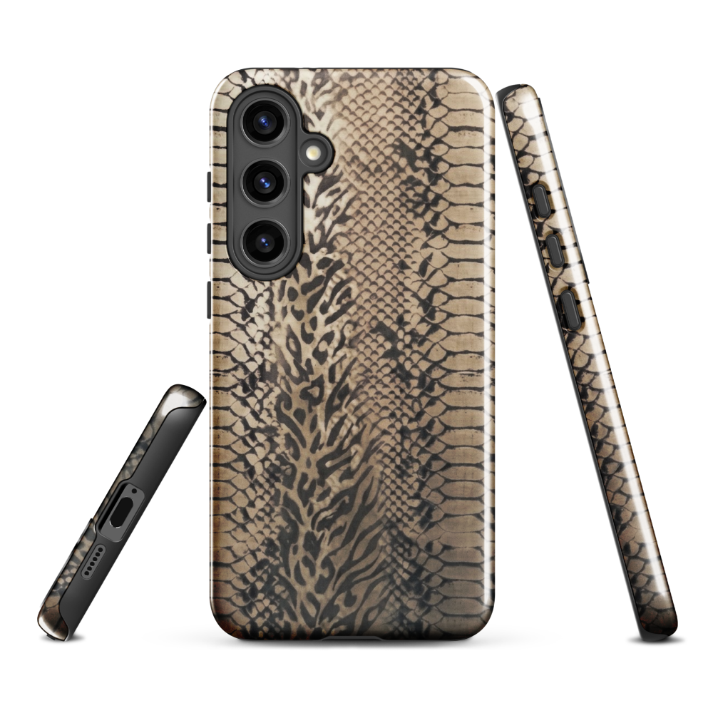 Neutral Snake Skin Tough Case for Samsung
