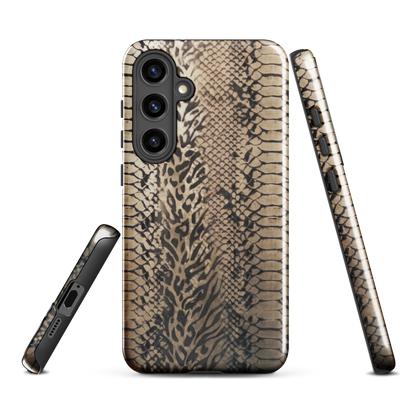 Neutral Snake Skin Tough Case for Samsung