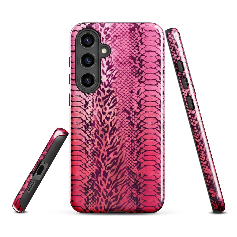Pink Snake Skin & Leopard Print Tough Case for Samsung
