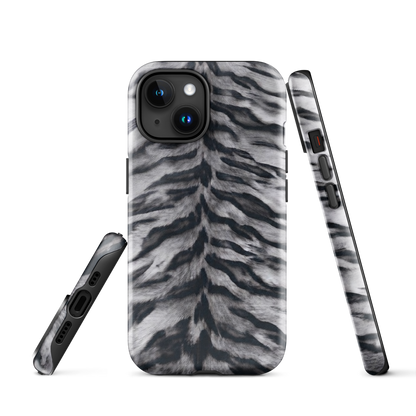 Gray Tiger Print Tough Case for iPhone®