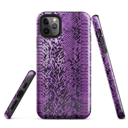 Purple Snake Skin Tough Case for iPhone®