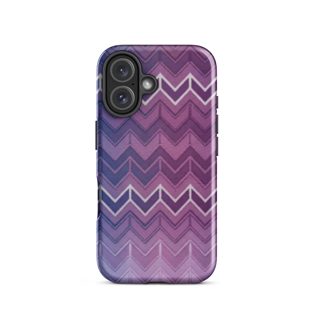 Blue Purple & White Chevron Classic Tough Case for iPhone®
