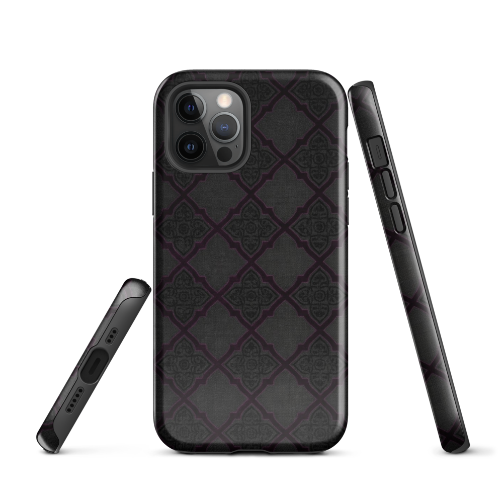 Black and Purple Whimsy Mall Goth Tough Case for iPhone®