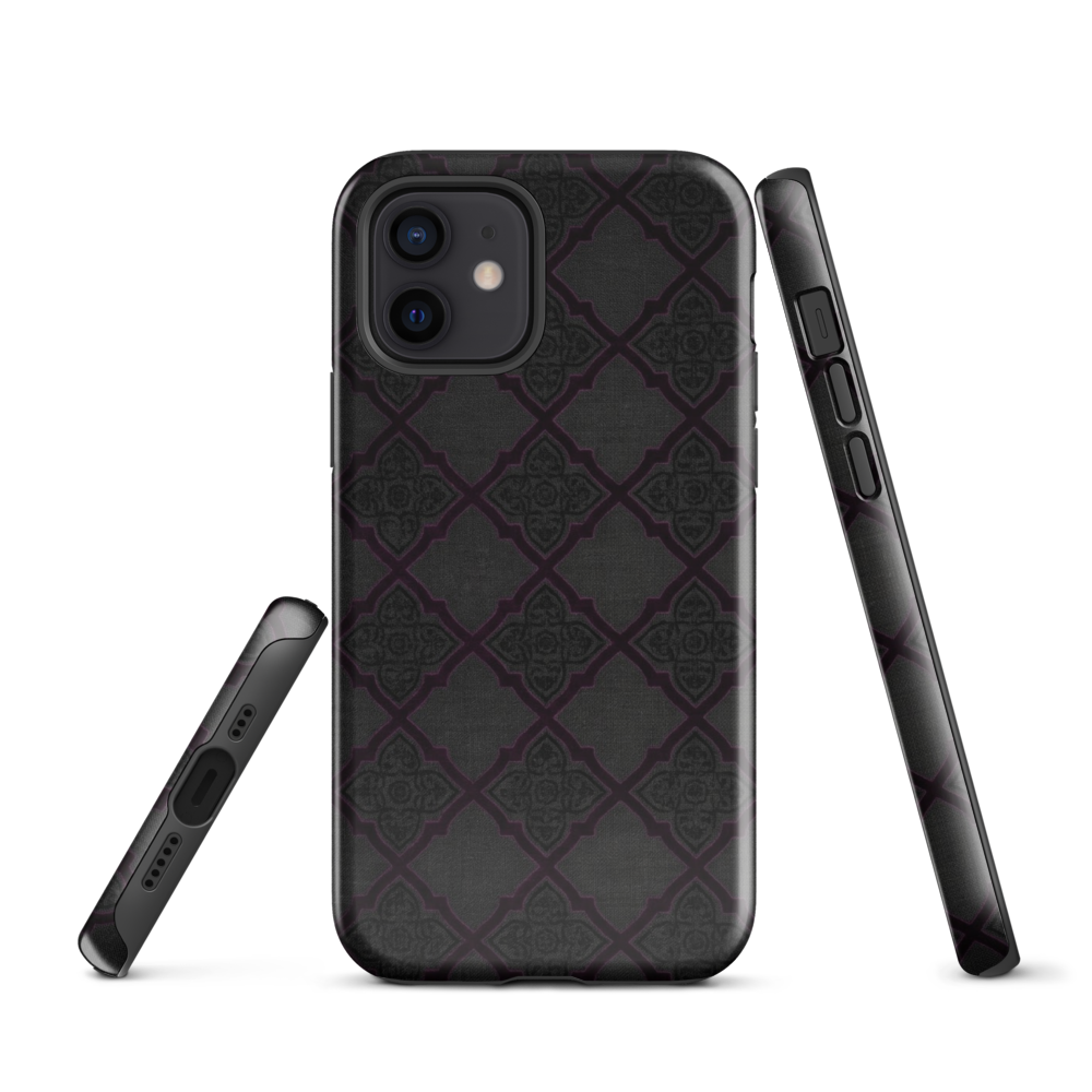 Black and Purple Whimsy Mall Goth Tough Case for iPhone®
