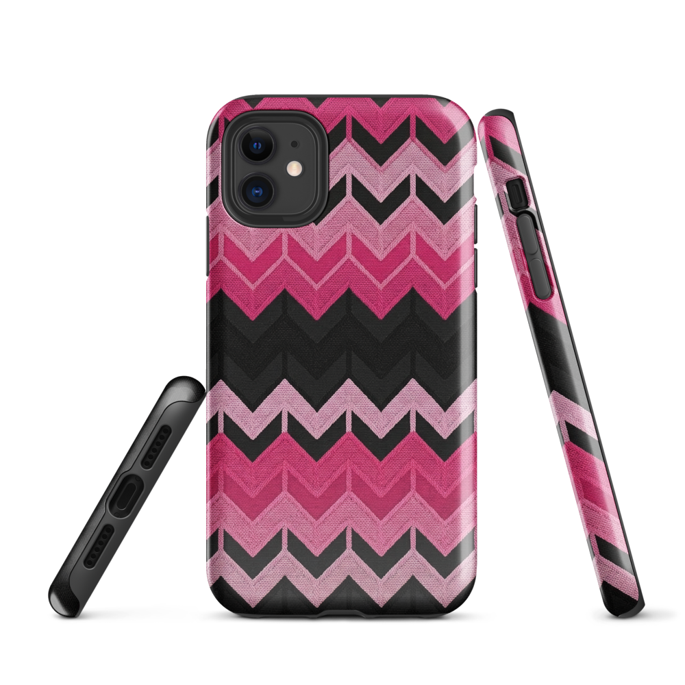 Pink Chevron Tough Case for iPhone®