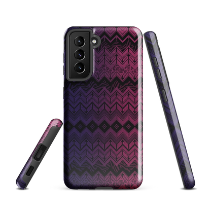 Purple & Pink Chevron Classic Pattern Tough Case for Samsung