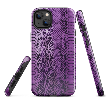 Purple Snake Skin Tough Case for iPhone®