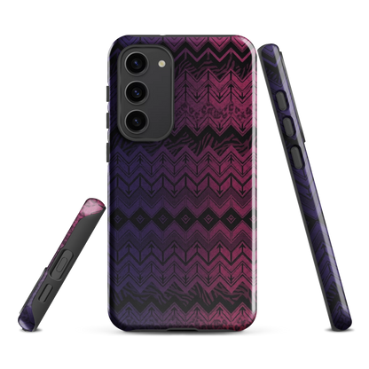Purple & Pink Chevron Classic Pattern Tough Case for Samsung
