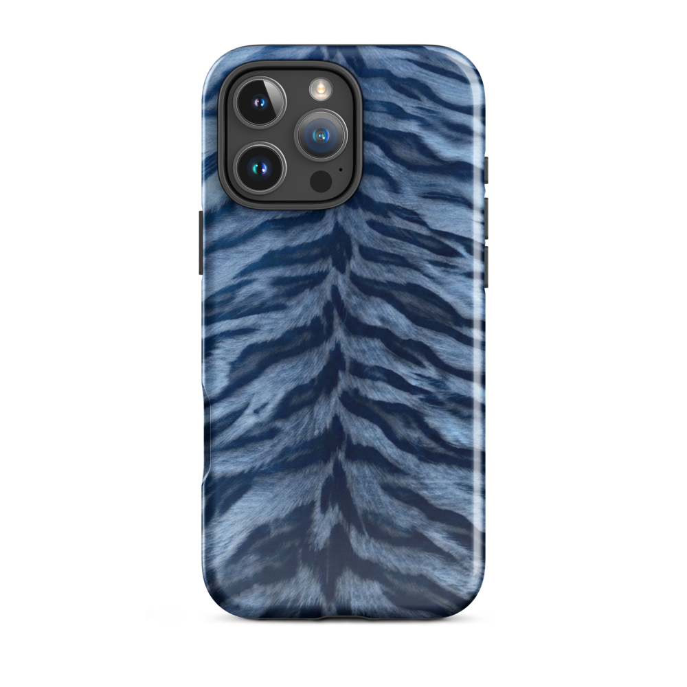 Blue Tiger Print Tough Case for iPhone®